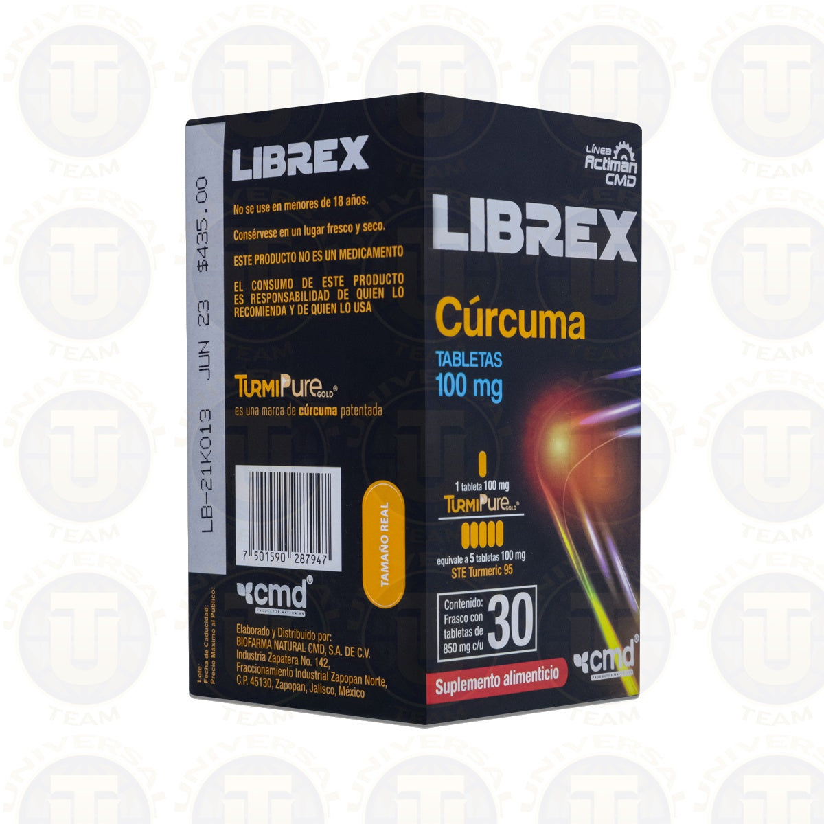 LIBREX CURCUMA TURMIPURE 30 TAB 100 MG CMD
