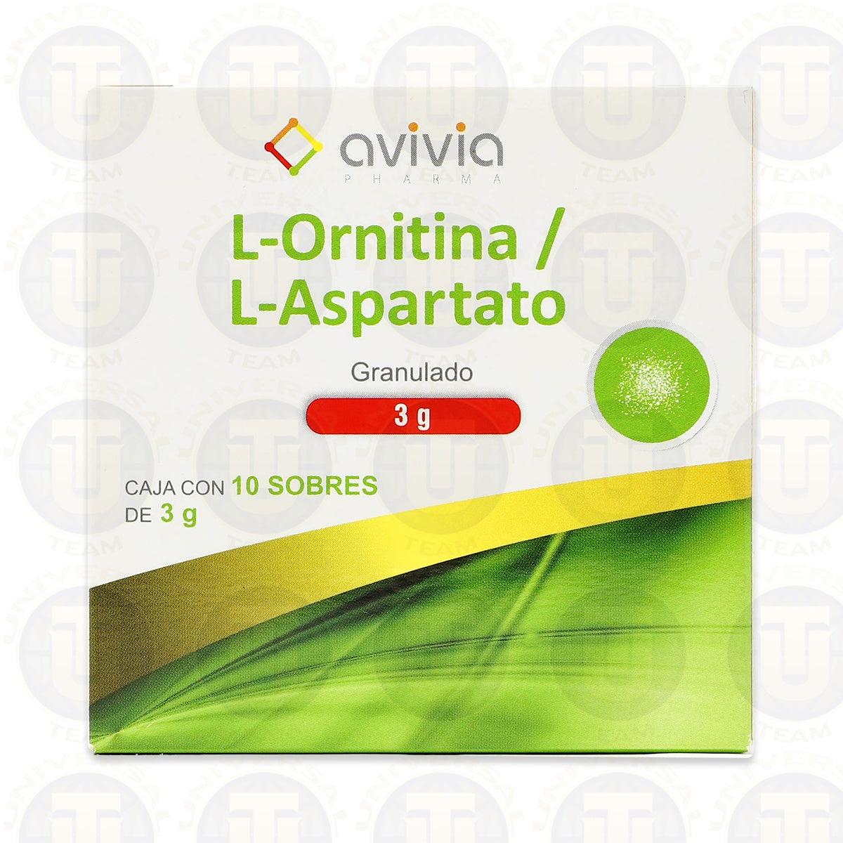 L ORNITINA L ASPARTATO 10 SOB/3G Laboratorio AVIVIA protector hepatico (HEPA-MERZ GENERICO)