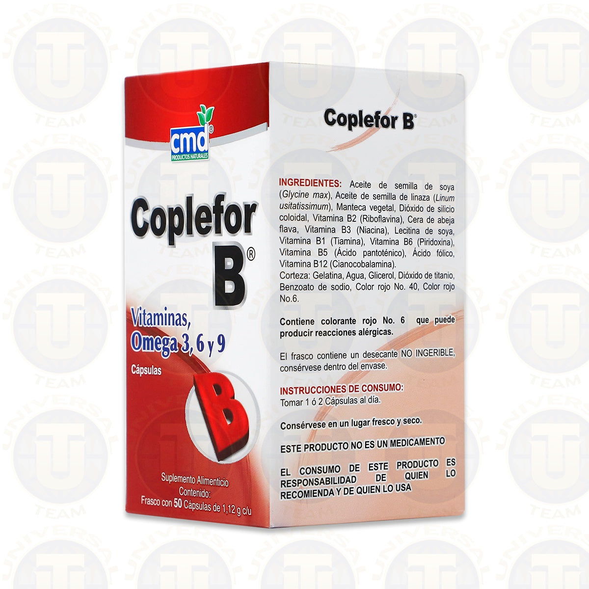 COPLEFOR B, FRASCO CON 50 CAPSULAS, CMD