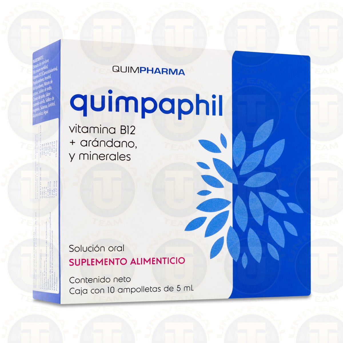 Quimpaphil Vitamina B12 10 Ampolletas 5 ml Quimpharma