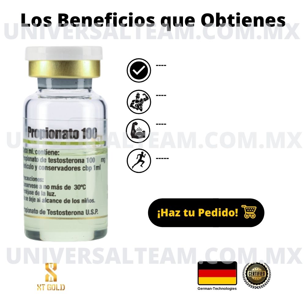 Propionato 100 (Propionato de Testosterona) 10ML XT Gold