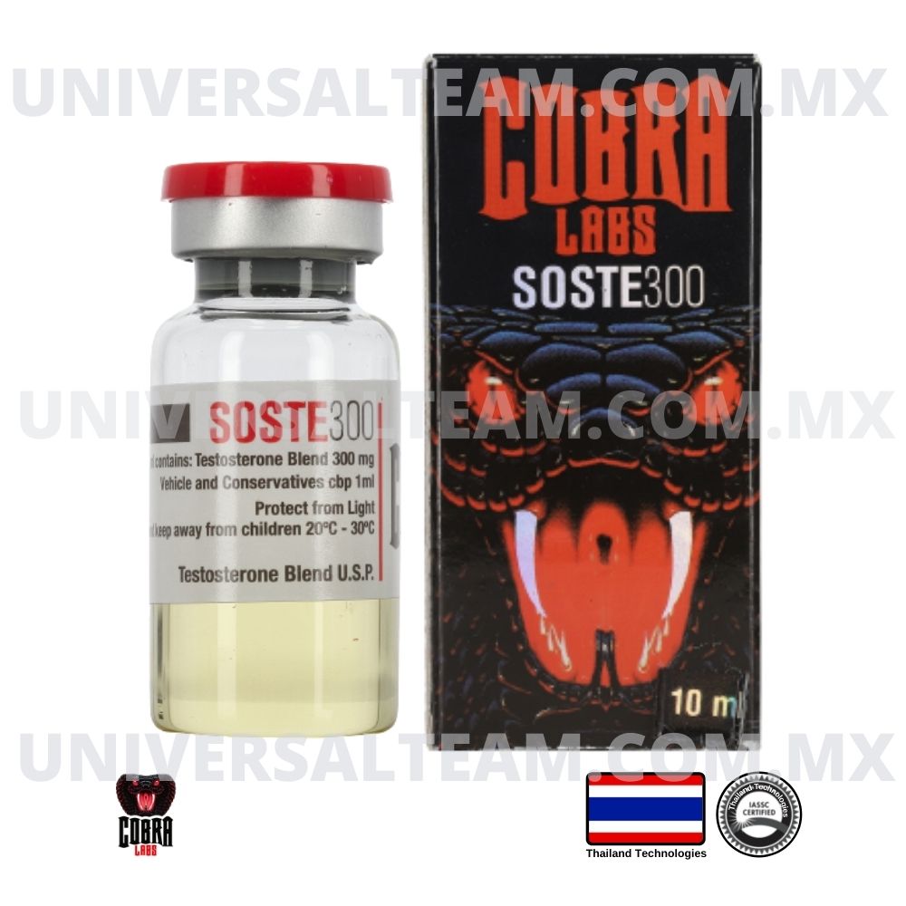 SOSTE 300 - (Acetato-Propionato-Cipionato-Decanoato de testosterona) Sustanon o Sostenon 10 ML Cobra Labs