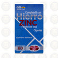 COMPLEJO B HIERRO, ZINC Y LECITINA DE SOYA, 60 CAPSULAS, GELPHARMA