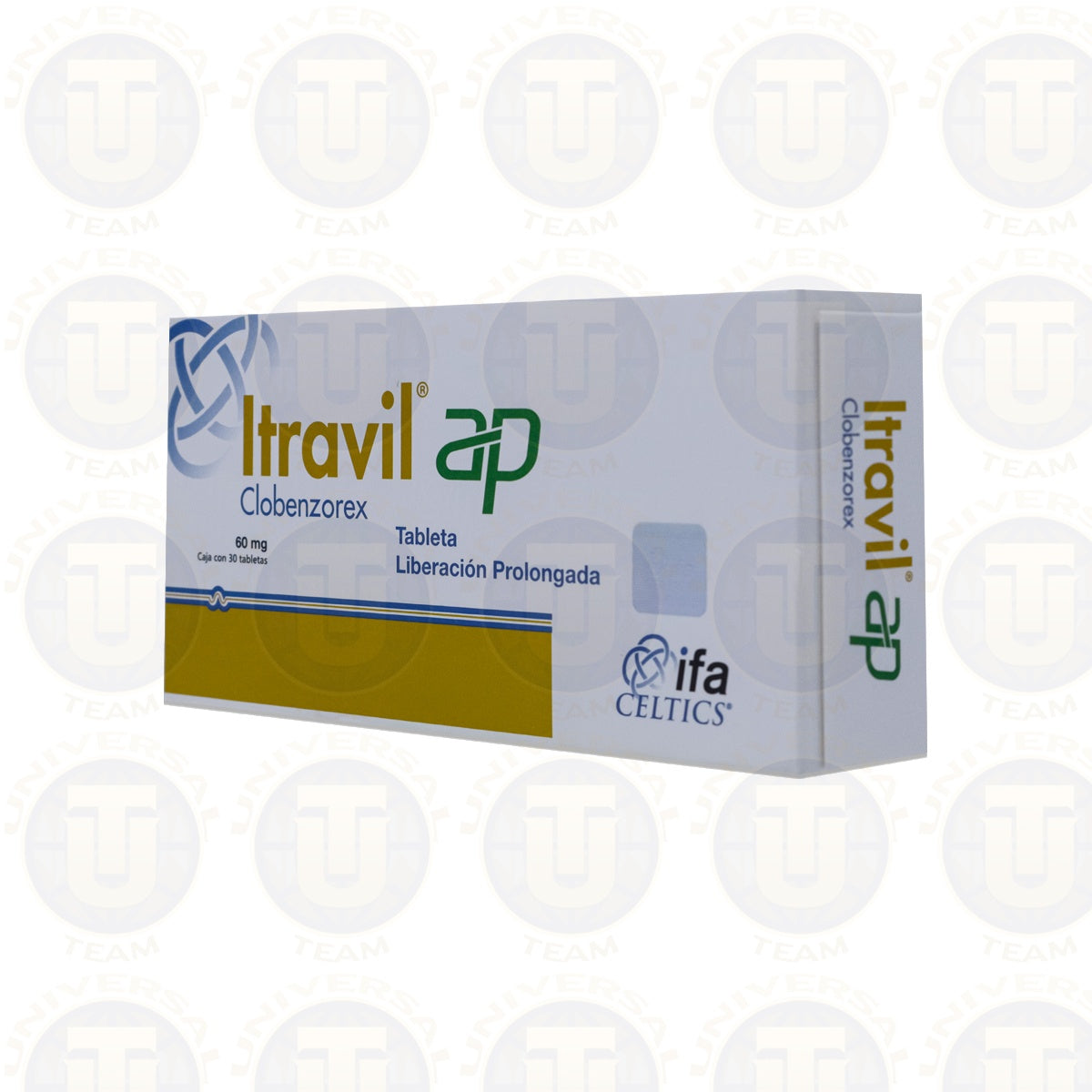 Itravil Ap (Clobenzorex) 60 Mg  30 Tabletas Ifa Celtics