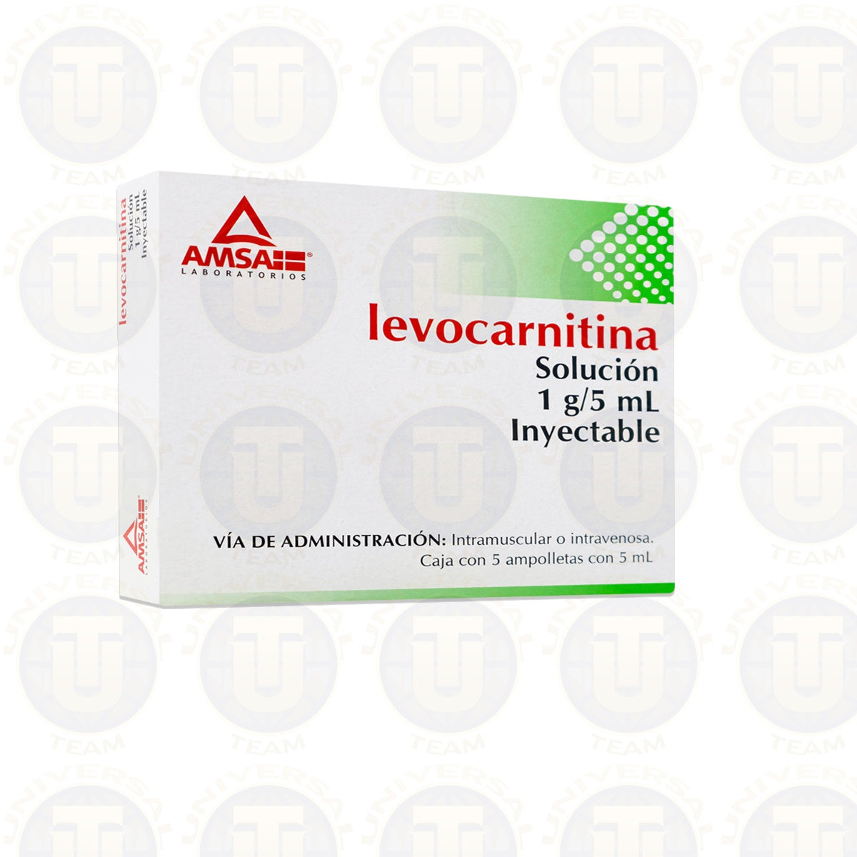 LEVOCARNITINA SOL INY 5 AMPTAS 1 G/5 ML AMSA