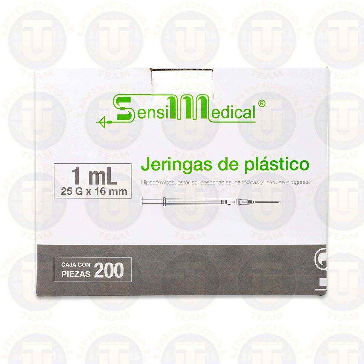 JERINGA DE PLASTICO  HIPODERMICA, DESECHABLE , NO TOXICA Y LIBRE DE PIROGENOS  1ML 30G X 13 MM CONT 200 PZAS