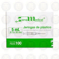 JERINGAS DE PLASTICO HIPODERMICAS, 5 ML 21 G X 32 MM, CAJA CON 100 PIEZAS, SENSILMEDICAL