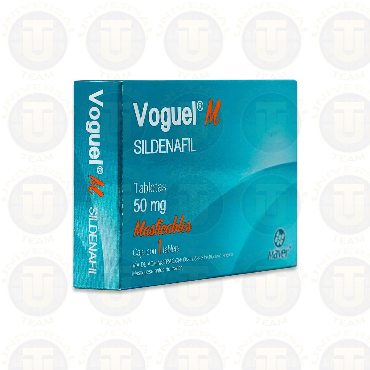 SILDENAFIL VOGUEL MASTICABLE, 1 TABLETA DE 50 MG, MAVER