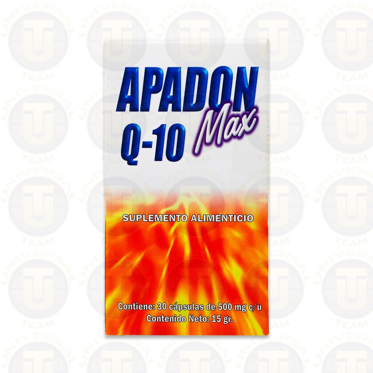 APADON Q10 MAX, 30 CAPSULAS DE 500 MG C/U, HD