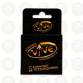 CONDONES VIVE GOLD, 3 CONDONES TEXTURIZADOS LUBRICADOS