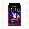 PLAYBOY CONDOMS MAX SENS PARTY MIX, CAJA CON 12 CONDONES