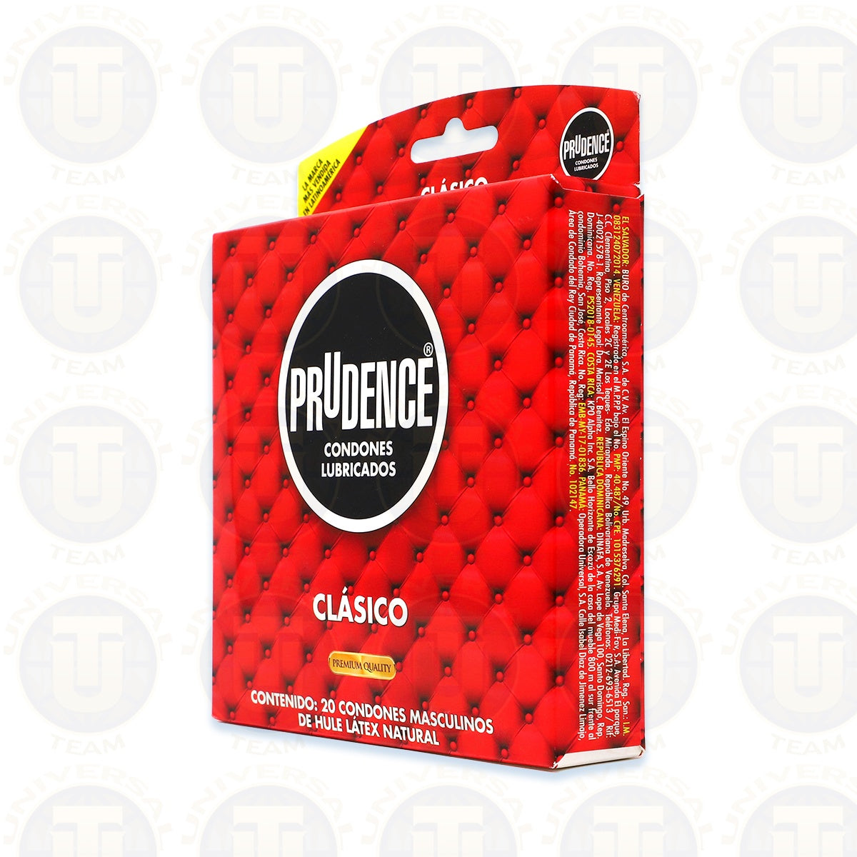 PRUDENCE CLASICO, CAJA CON 20 CONDONES LUBRICADOS, DKT – Universal Team