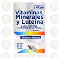 SUPLEMENTO ALIMENTICIO VITAE VITAMINAS, MINERALES Y LUTEINA PARA ADULTOS MAYORES DE 50 AÑOS 60 TABLETAS