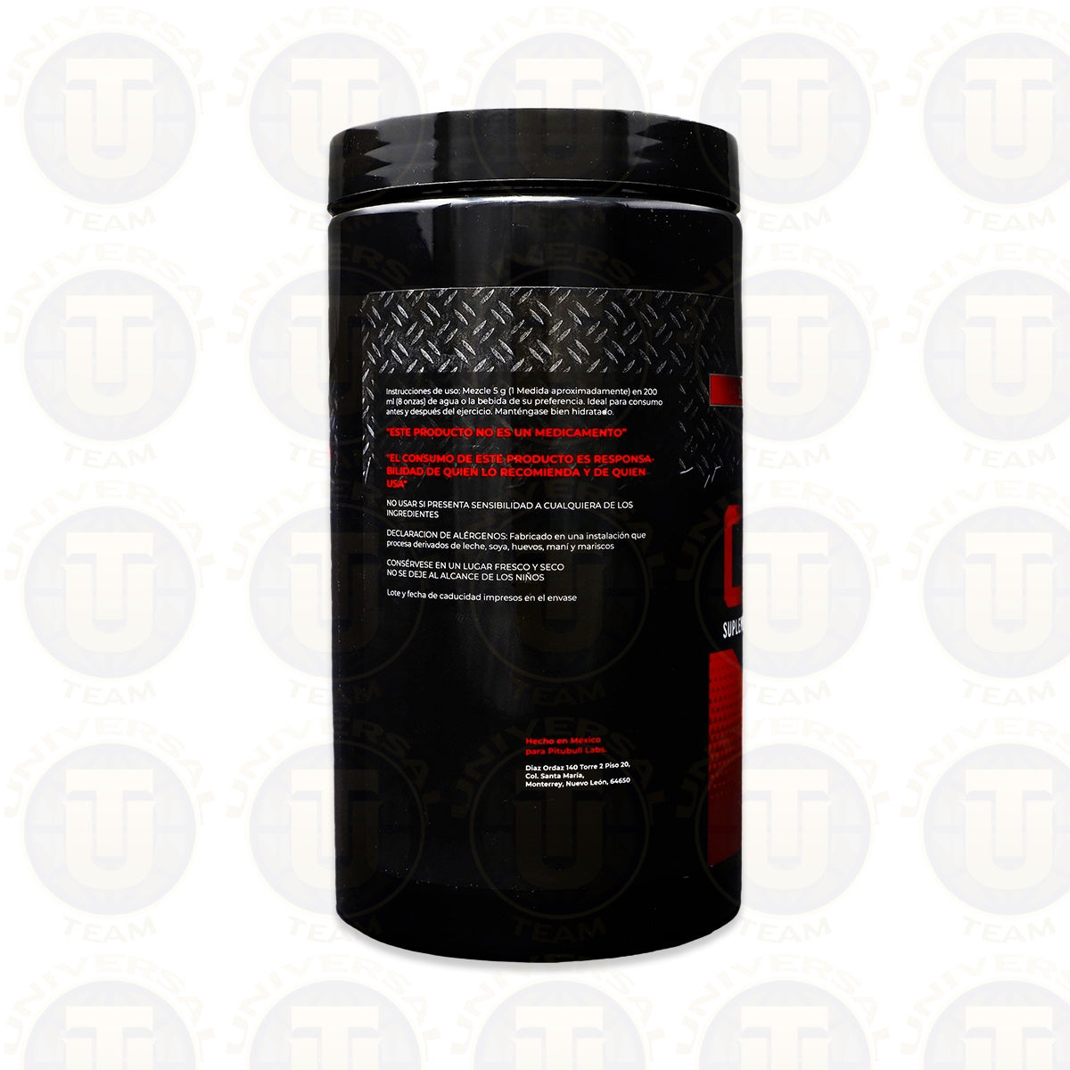 Creatina Pitbull Labs 100 servicios 500 g creatina monohidratada