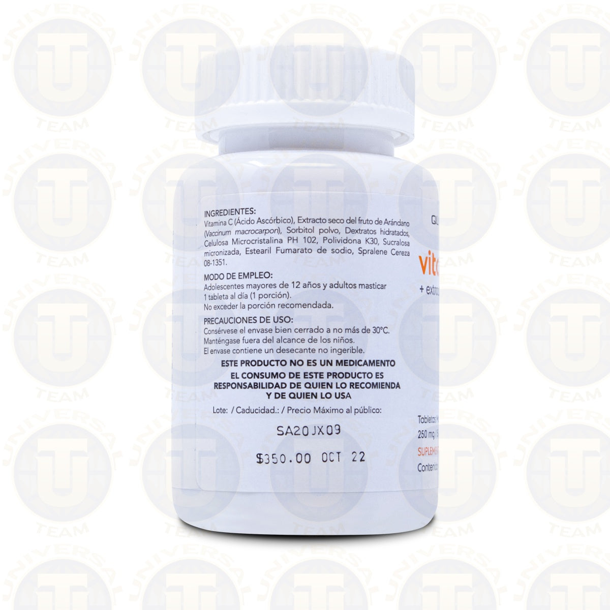 VITAMINA C + EXTRACTO DE ARANDANO, 90 TABS MASTICABLES, QUIMPHARMA