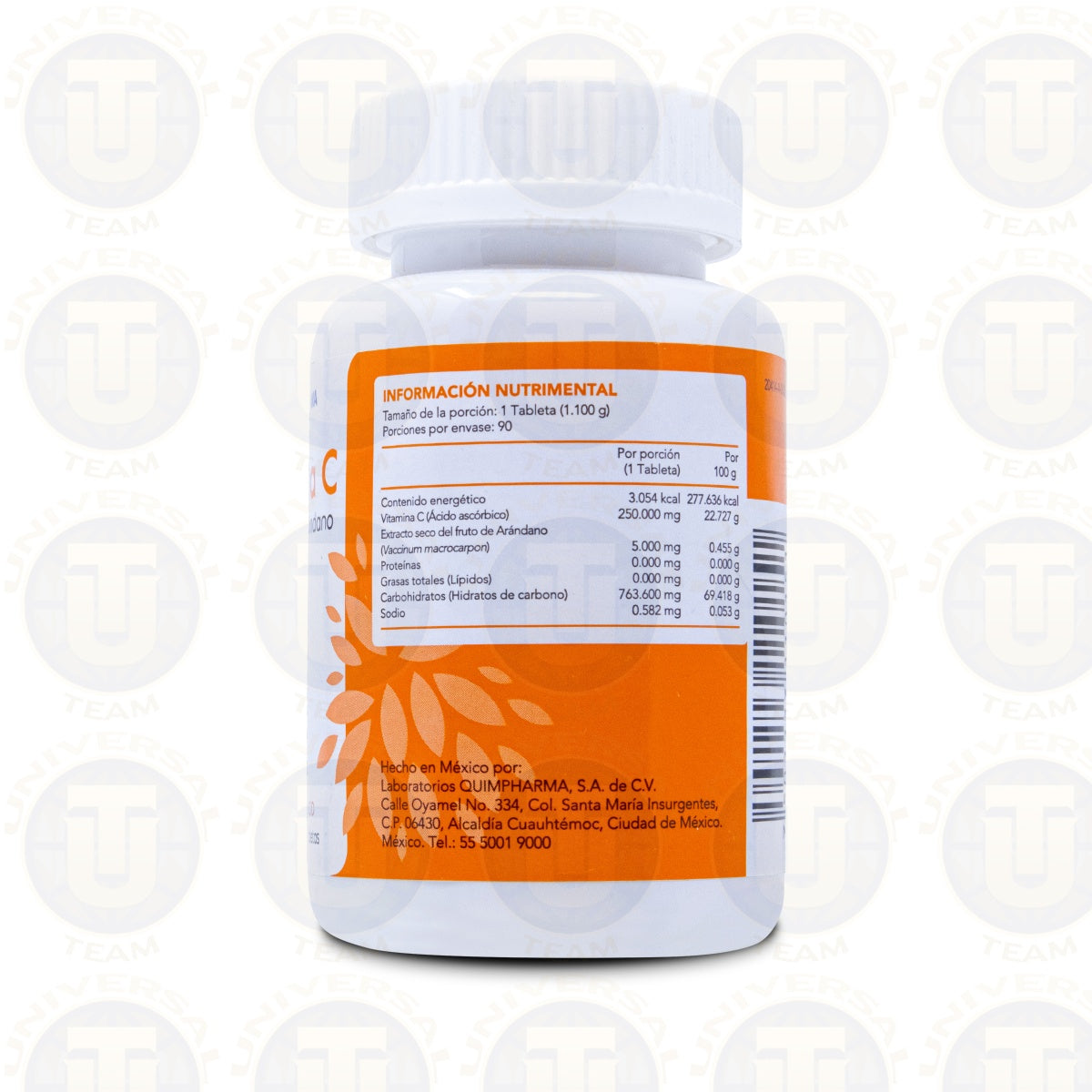 VITAMINA C + EXTRACTO DE ARANDANO, 90 TABS MASTICABLES, QUIMPHARMA