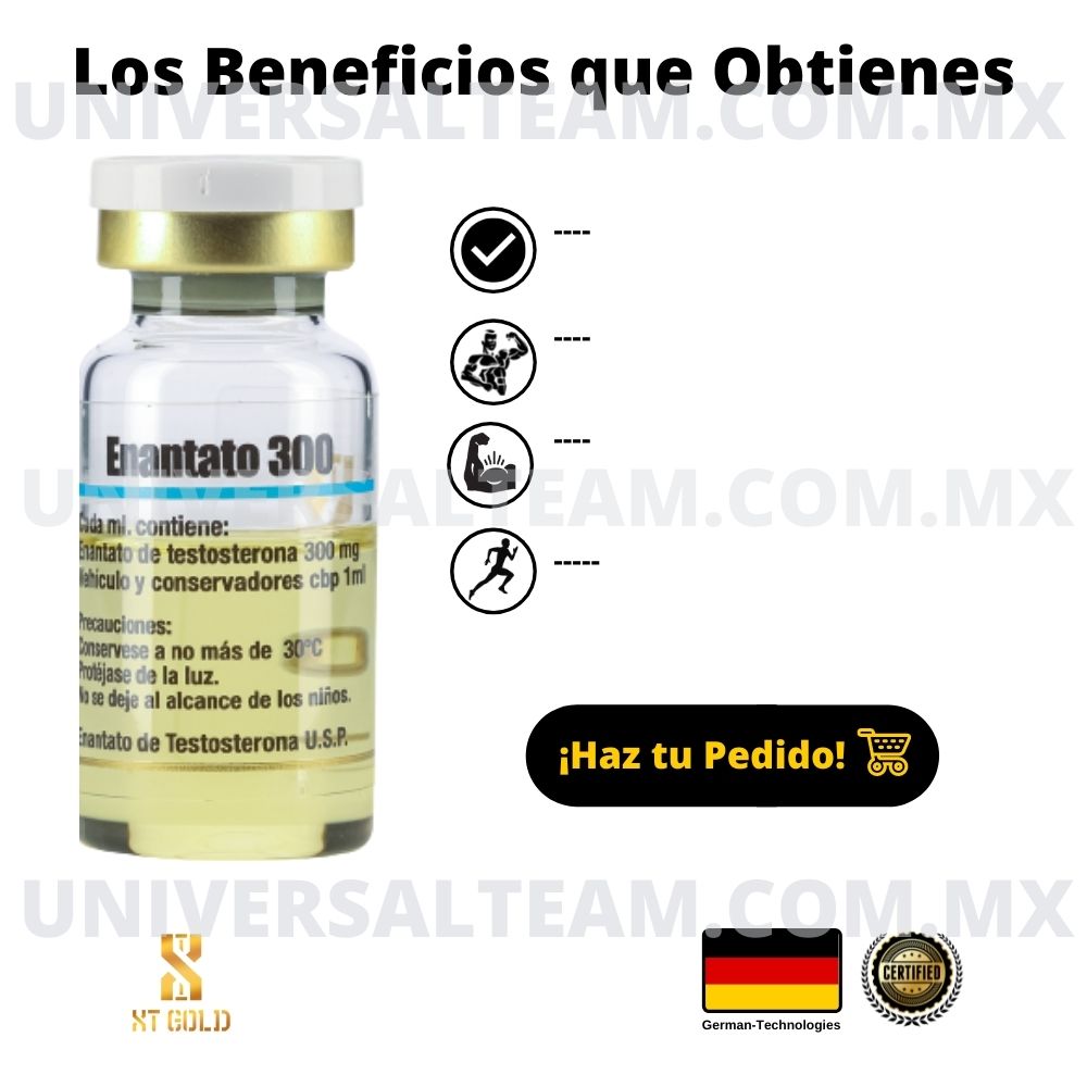 ENANTATO 300 (Enantato de Testosterona) 10 ML XT Gold