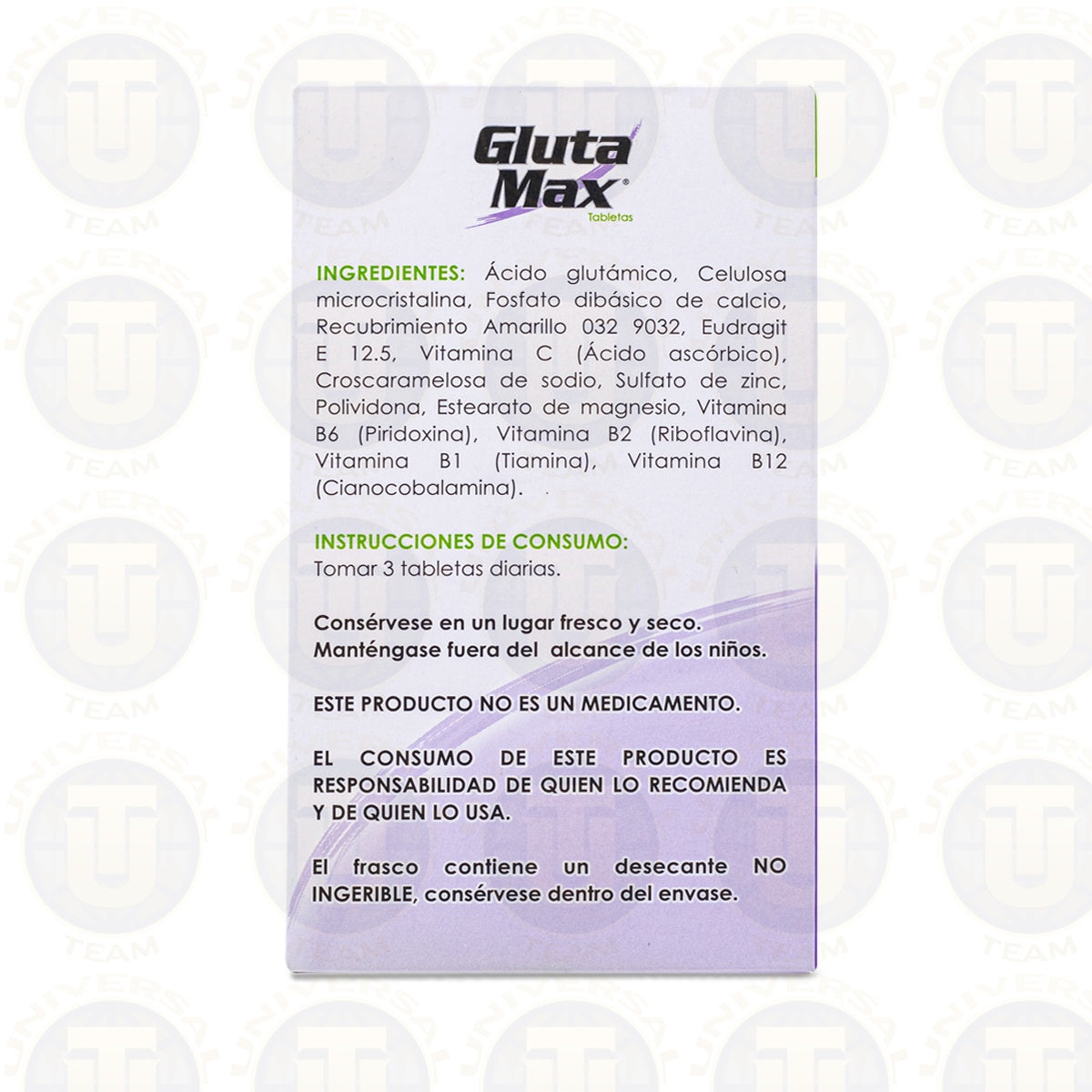 GLUTAMAX 60 TAB .62G C/U