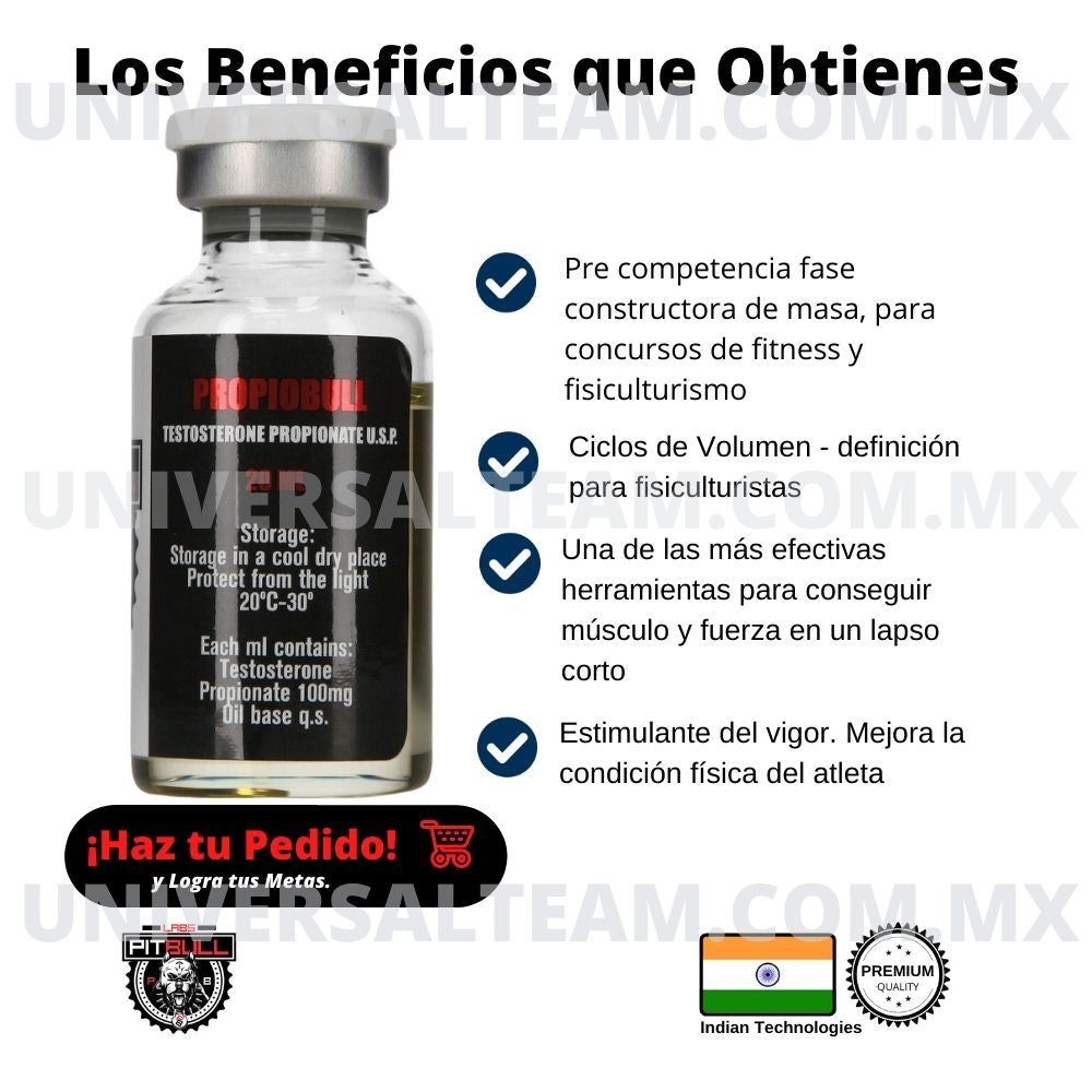 PROPIOBULL 100 (Propionato de Testosterona) 20ML Pitbull Labs