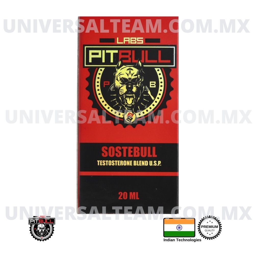 SOSTEBULL 300 (Acetato-Propionato-Cipionato -Decanoato de testosterona) Sustanon o Sostenon 20ML Pitbull Labs