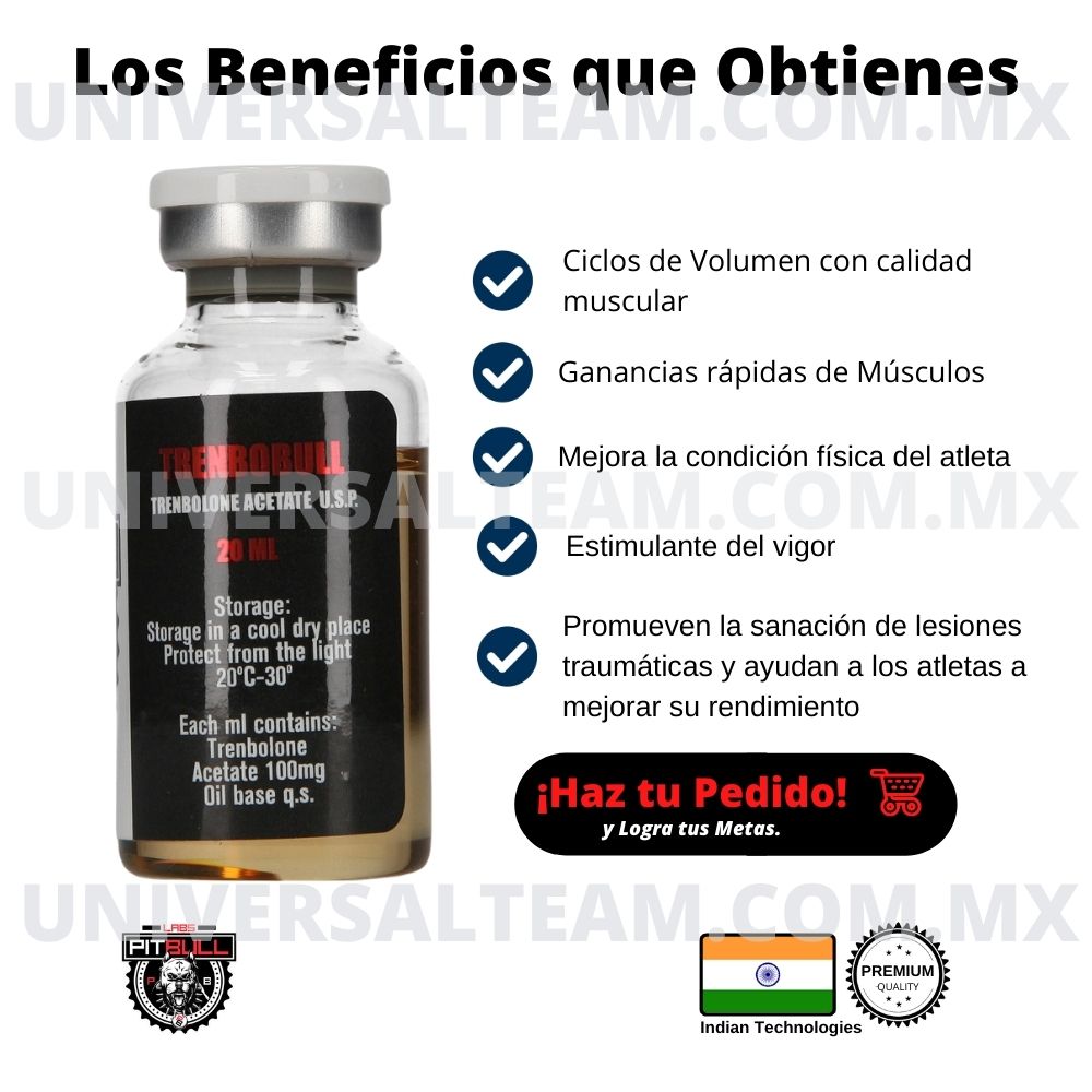 SOSTEBULL 300 (Acetato-Propionato-Cipionato -Decanoato de testosterona) Sustanon o Sostenon 20ML Pitbull Labs