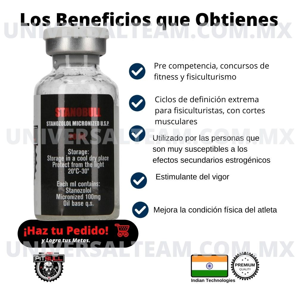 STANOBULL 100 (Estanozolol)  20ML Pitbull Labs