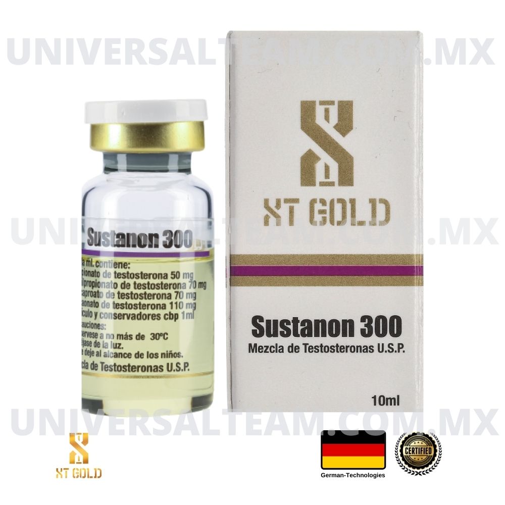 SUSTANON 300 (Acetato-Propionato-Cipionato-Decanoato de testosterona) Sustanon o Sostenon 10ML XT Gold