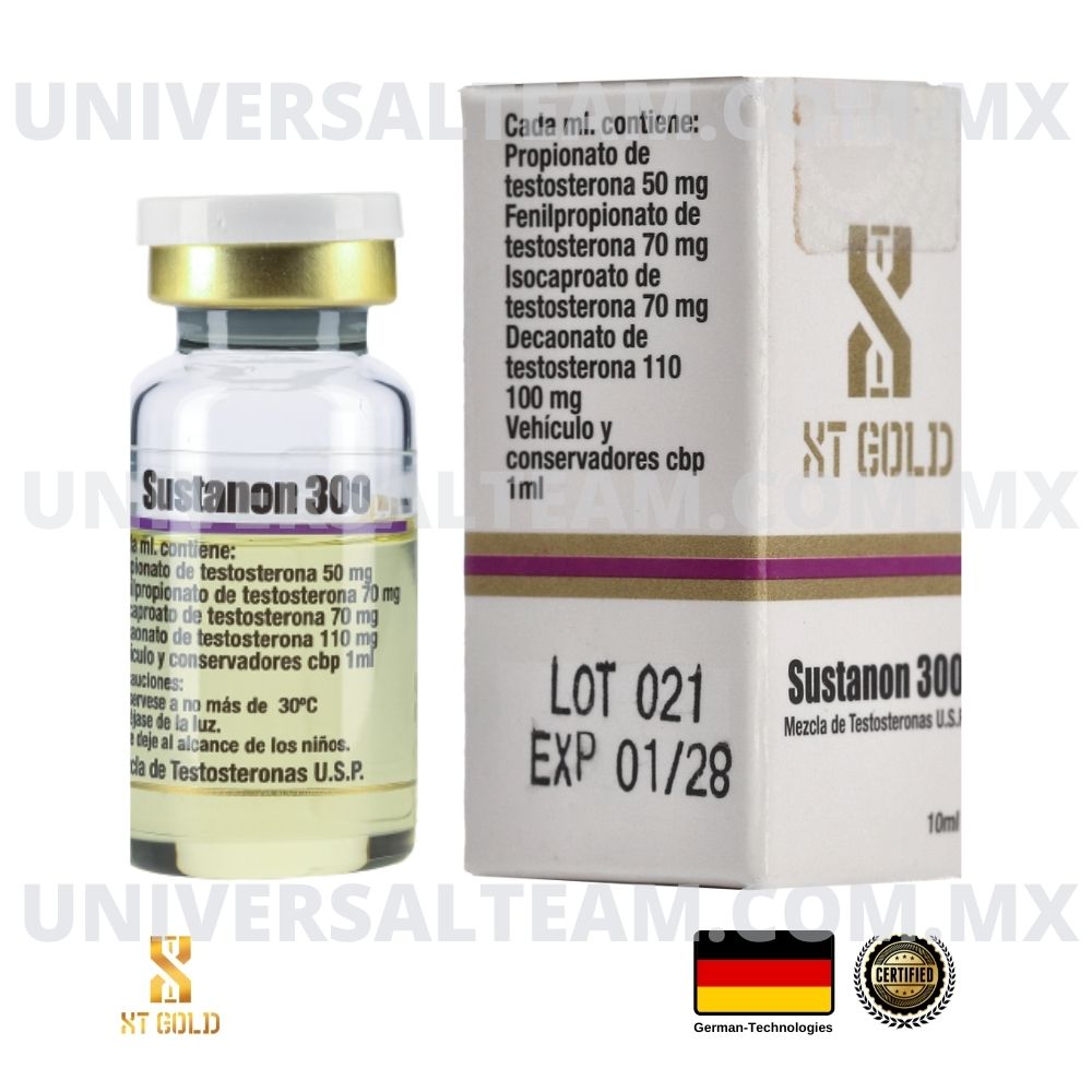 SUSTANON 300 (Acetato-Propionato-Cipionato-Decanoato de testosterona) Sustanon o Sostenon 10ML XT Gold