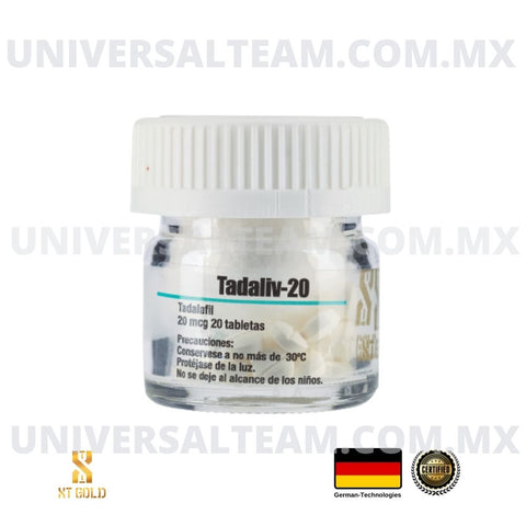 TADALIV 20 (Tadalafil o Cialis) 20 Tabletas/20mcg XT Gold