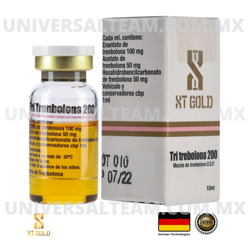 TRI-TREMBOLONA 200 (Acetato, Enantato, Hexahydrobenzylcarbonato Trembolona) 10 ML XT Gold